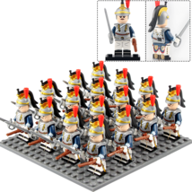 Napoleonic Wars French Army the French Cuirassier Cavalry 16pcs Minifigures Toy - £22.26 GBP