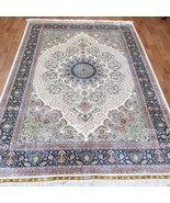 5.5&#39; x 8&#39; Hand Knotted Persian Area Rugs Silk Handmade Floral Living Roo... - $2,200.00