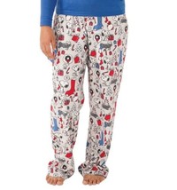 Muni Munki Womens Snoopy Holiday Printed Pajama Pants Size XX-Large Color Grey - £39.31 GBP