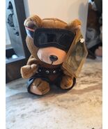 Harley Davidson Biker Bear 6&quot; Bean Bag Stuffie Plush Animal Bravo 1999 w... - $9.90