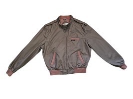 Members Only By EuroCraft Men&#39;s Vintage Brown Boomer Jacket Size 46 - $28.50