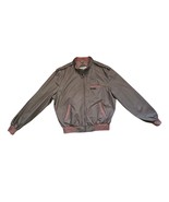 Members Only By EuroCraft Men&#39;s Vintage Brown Boomer Jacket Size 46 - $39.08 CAD