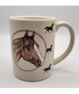 Vintage 3D  Horse Multi Horse Coffee Mug  Shaddy Japan - $13.98