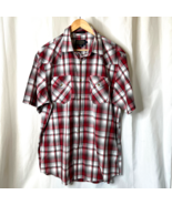 Pendleton Mens Frontier Plaid Shirt Sleeve Pearl Snap Front Shirt Sz L L... - £16.18 GBP