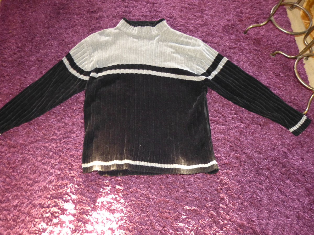 NUAGE 2XL ACRYLIC SWEATER SALES Grey &amp; Black Soft Cozy Mens Clothing ❃ F... - $15.00
