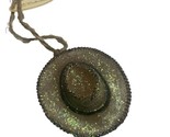 Tii Collections Brown Glitter Cowboy Hat Christmas Ornament nwt - $10.00
