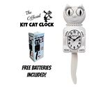 WHITE LADY KIT CAT CLOCK 15.5" Free Battery MADE IN USA Official Kit-Cat... - $69.99