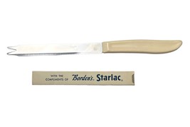 Vtg Borden&#39;s Starlac Buffet Knife Server Quikut Stainless  4-3/4&quot; Blade USA Ohio - $14.69
