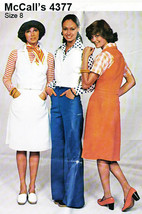 Vintage 1970&#39;s Misses&#39; VEST, PANTS &amp; SKIRT Pattern 4377-m size 8 - UNCUT - £9.50 GBP