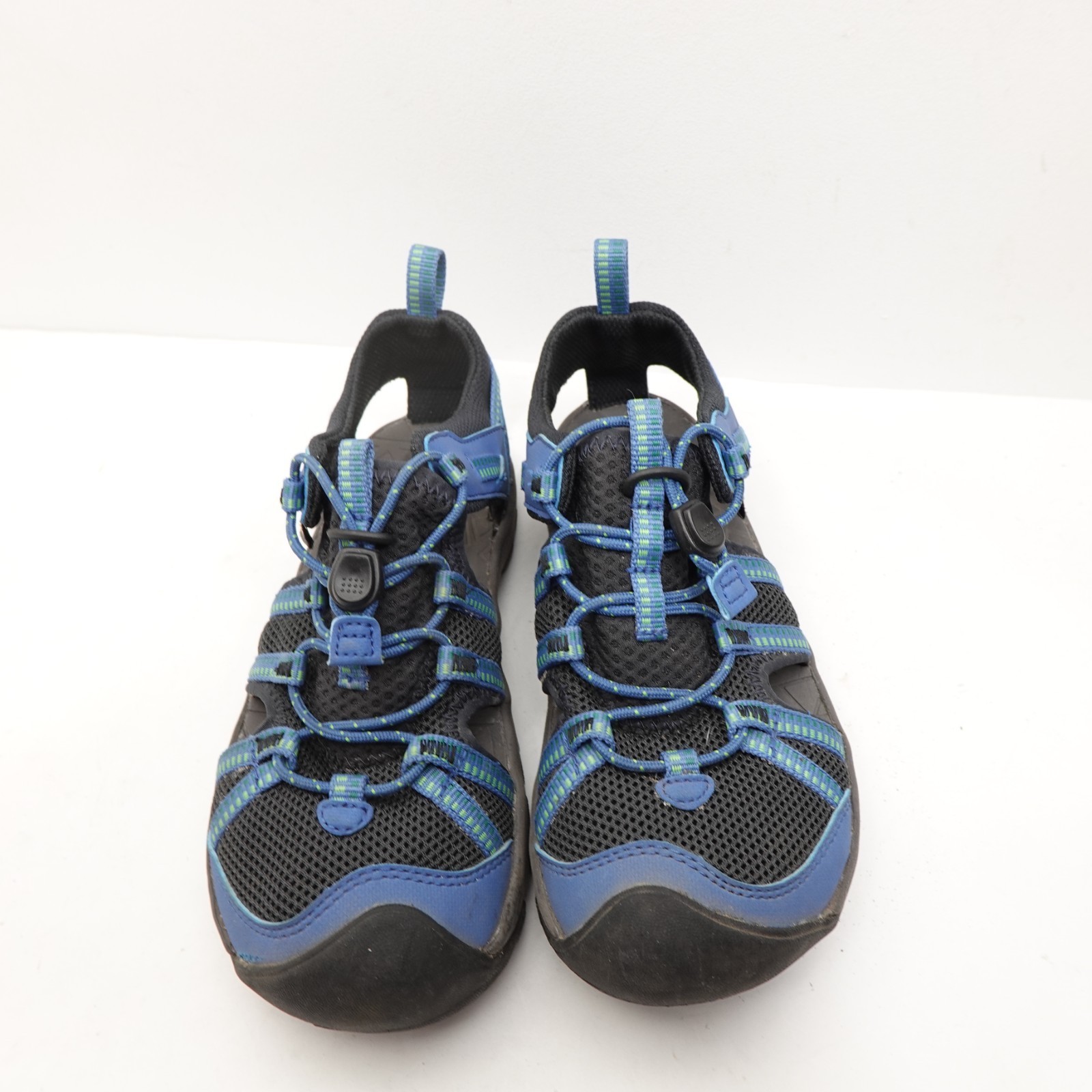 Teva Manatee Kids Sport Water Sandals Size 1 Blue Green Foam Beach Shoes Item image 4