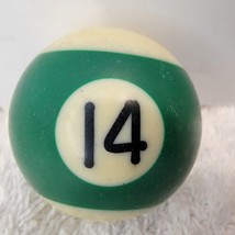 Miniature Pool Ball Small Billiards 1-1/2&quot; Pocket Size SINGLE 14 BALL GREEN - £5.13 GBP