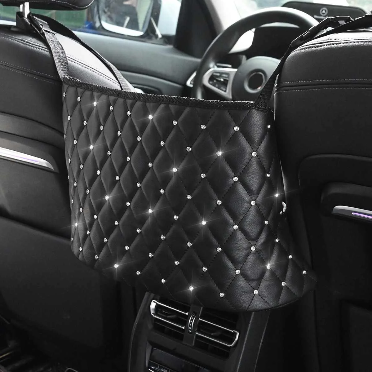 Car Storage Bag Handbag Holder Car Seat Storage Organizer Handbag Holder Auto - £20.20 GBP
