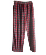 Jockey Red Grey Plaid Sz L Lounge wear  Bed Pants elastic drawstring waist - $325.38 MXN