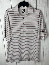 FootJoy Polo Shirt Mens Medium  Golf Short Sleeve Casual Polyester Spandex - £12.46 GBP