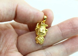 24k solid gold Chinese zodiac sign  year of the pig  3D Graduation pendant #b7 - £198.90 GBP