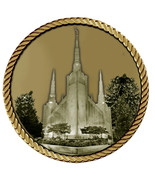 LDS Portland Temple Medallion for Box Cremation Urn/Flag Case - 3 Inch D... - $119.99
