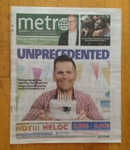 TOM BRADY Patriots &quot;UNPRECEDENTED&quot; 42nd Birthday Boston Metro Newspaper New - $11.87