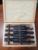 Silver and Deming Drill Bit Set 8 Piece Set #00527 Pre-Owned Great Condi... - £14.81 GBP