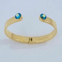 Kate Spade New York Forever Gems Iridescent Stone Hinge Cuff Bracelet Blue - $35.00