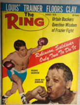 THE RING  vintage boxing magazine August 1970 Sugar Ray Robinson cover - $14.84