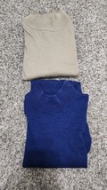 Jos A Bank Signature Collection Mens Large 100% Silk Mock Neck Lot Of 2 ... - $28.00