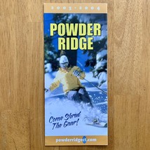 2003-2004 POWDER RIDGE Resort Ski Trail Map Brochure Middlefield CONNECT... - $14.95