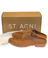 ST AGNI Dylan Mules Womens 36 US 6 Havanna Brown Slip On Lace Up Leather... - $66.48 CAD
