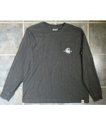 Carhartt T Shirt Mens Large Relaxed Fit Long Sleeve Retro 1889 Grey - $261.73 MXN