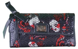 Iron Fist Party Kiss Black Sequined Purse - £30.52 GBP