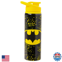 Silver Buffalo Batman Logo 25oz Stainless Steel Water Bottle Handle - $36.84