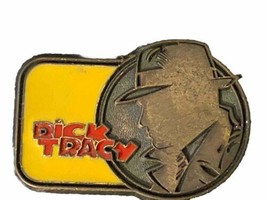Vintage 80’s Disney Dick Tracy Cartoon Film Tv Show Brass Belt Buckle For Kids - £23.43 GBP