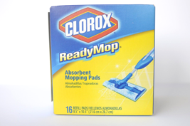 Clorox ReadyMop 15 Refill Pads Absorbent Mopping Pads 8.5&quot; x 10.5&quot; OPEN BOX - £23.12 GBP