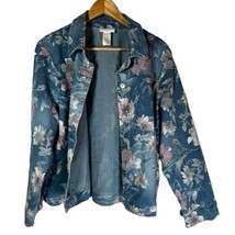 Alfred Dunner Women’s Shenedoah Valley Long Sleeve Distressed Floral Jacket $79 - £19.60 GBP