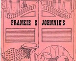 Frankie &amp; Johnnie&#39;s Menu &amp; Postcard Mayfield Road in Cleveland Ohio 1950&#39;s  - £69.62 GBP