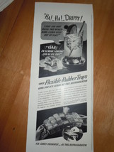 Flexible rubber Ice cube Trays Print Magazine Ad 1937 - $6.99