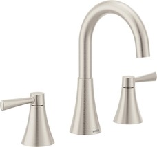 Ronan Two-Handle Widespread Modern Bathroom Faucet, Valve, Moen 84023Srn. - £152.41 GBP