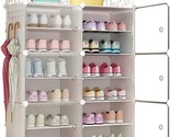 Cg Life 6-Tiers Stackable 24-30 Pairs Freestanding Shoe Storage Cabinets... - $51.93