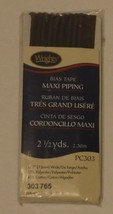Wrights Maxi Piping Mocha 2.5 yards 1/2 inch Wide for Edging or Seam Acc... - £3.95 GBP
