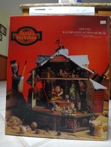 Enesco &quot;Santa&#39;s Workshop&quot; Deluxe illuminated Action Musical Display  Rare 1991 - £389.38 GBP