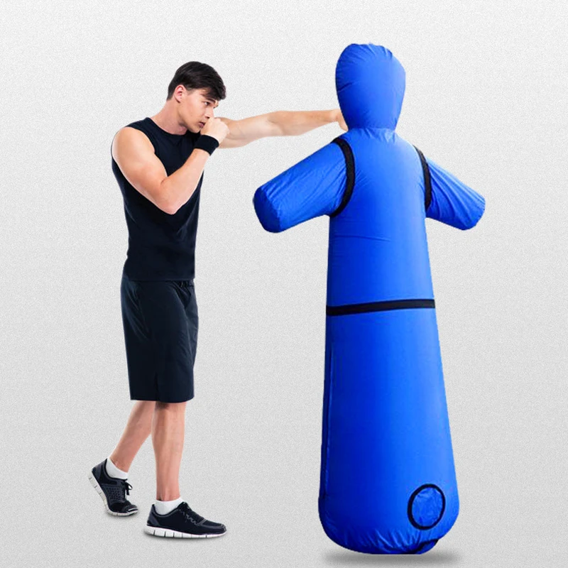 Inflatable Boxing Bag Punching Bag Muay Thai Inflatable Tumbler Decompression - £34.93 GBP+
