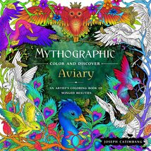 Mythographic Color and Discover: Aviary: An Artist&#39;s Coloring Book of Wi... - £4.79 GBP