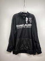 Chicago White Sox Jacket Mens 3XT Majestic Black Full Zip Polyester New - $39.10