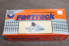 Lionel 6-12059 O FasTrack Earthen Bumpers (Pack of 2) Box MINT JB - $18.00