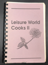 VTG 1980s Seal Beach Leisure World Cooks II Cookbook CA California 6&quot; x 8.75&quot; - £21.67 GBP