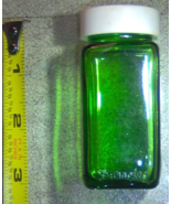 3&quot; Tall Green Duraglass 1.5 oz Glass JAR Bottle + tOp Druggist Owens Ill... - $53.25 CAD