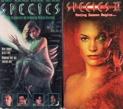 SPECIES collection 1, 2 &amp; 3 (vhs) three tape set, Natasha Henstridge, H R Giger - £11.88 GBP