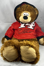 Tony Stewart Nascar Office Depot #14 Teddy Bear Plush 20” Red Hoodie Toy Factory - £7.38 GBP