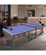 8ft Foldable Ping Pong Table Set, Indoor/Outdoor Play with Accessories - $269.99