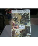 Vogue Marcy Tilton V8407 Bags, Eyeglass Case &amp; Journal Cover Pattern - £15.61 GBP