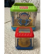 Fisher Price STACK &amp; NEST BLOCKS Includes 2 Blocks: J0328, 3&quot; Block Not ... - €10,17 EUR